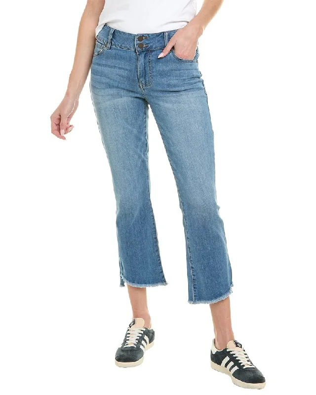cabi High-Low Crop Leg Jean Cozy Relaxed Fit Denim Jeans