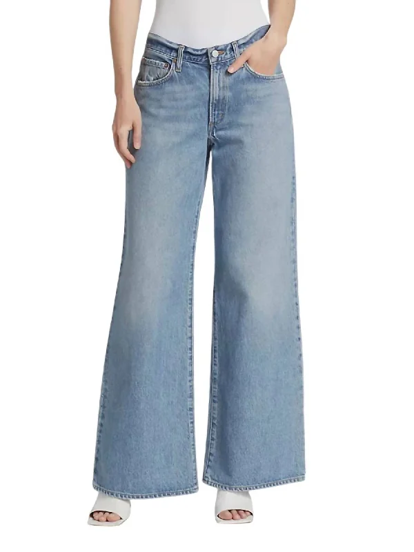 Clara Jeans In Signal Trendy Flared Leg Jeans