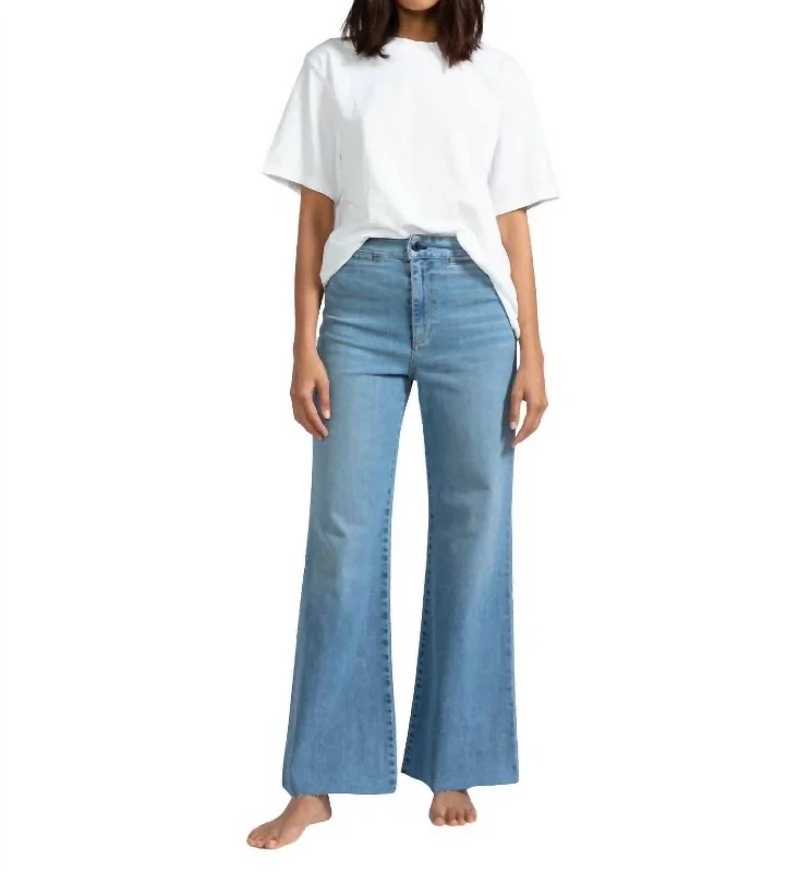 Cropped Brighton Jean In Barrio Fashionable Raw Hemmed Jeans