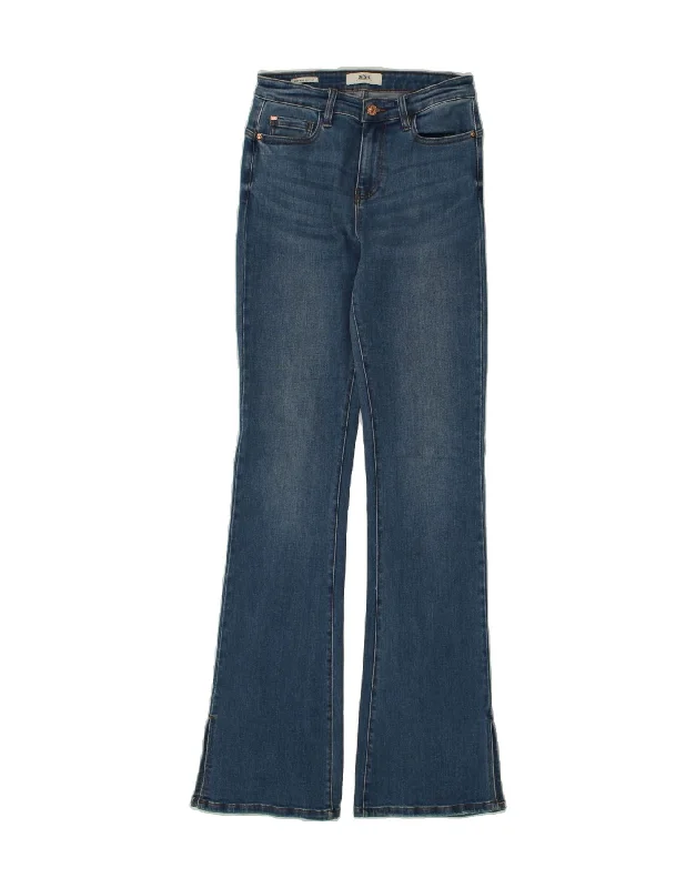 DIESEL Womens Bootcut Jeans UK 10 Small W27 L35  Blue Cotton Comfortable Faded High-Rise Jeans
