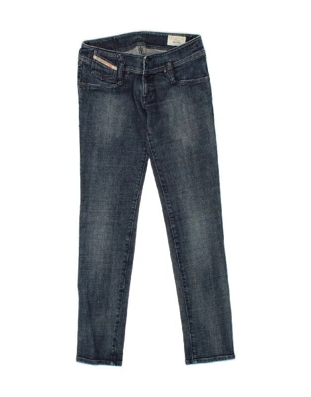DIESEL Womens Matic Skinny Jeans W29 L32  Blue Cotton Trendy Paperbag Waist Jeans