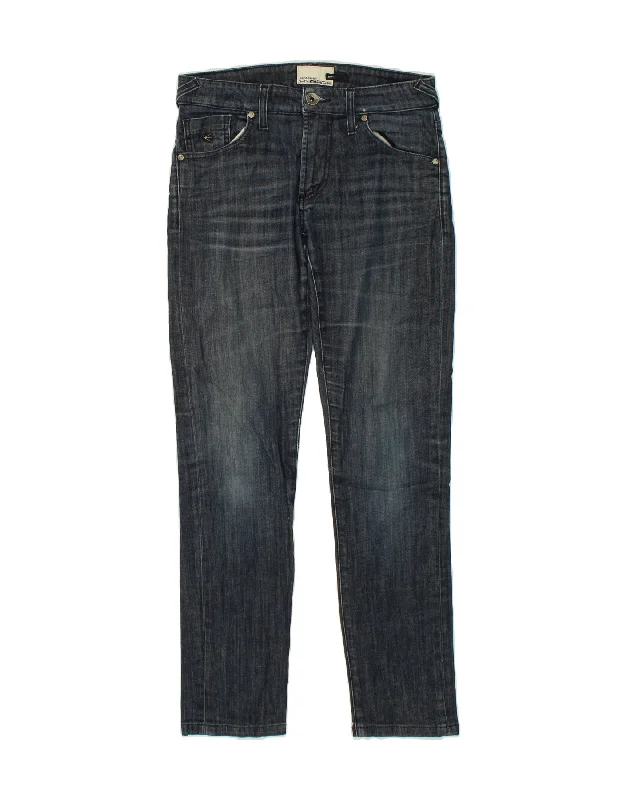 ENERGIE Womens Slim Jeans W31 L31 Blue Cotton Fashionable Raw Edge Jeans