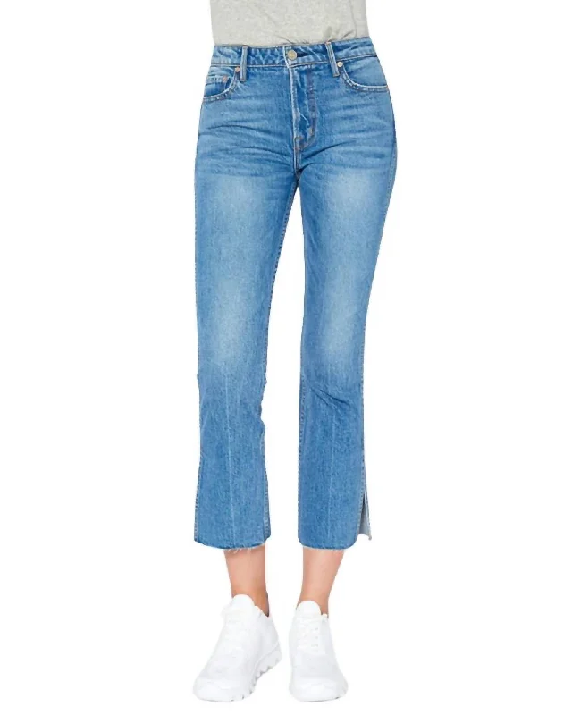 Farrah Mid Rise Kick Flare Jeans In Hudson Trendy Vintage Denim Jeans