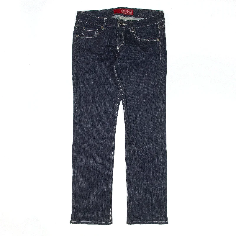 GUESS Stretch Jeans Blue Denim Slim Straight Womens W29 L29 Stylish Cargo Style Jeans