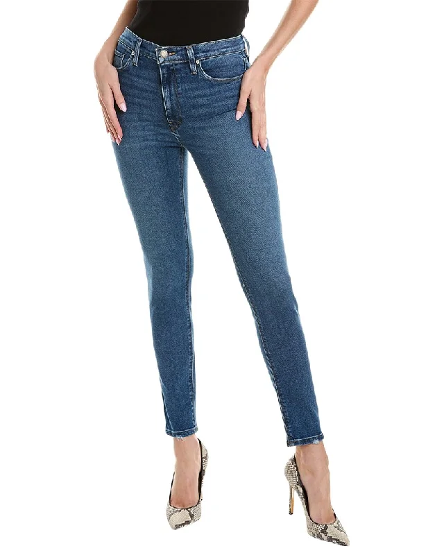 HUDSON Jeans Barbara Slopes High Rise Super Skinny Ankle Jean Comfortable Flare Leg Jeans