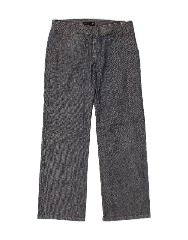 J. CREW Womens Loose Jeans US 0 XS W30 L27 Navy Blue Cotton Fashionable Bootcut Jeans