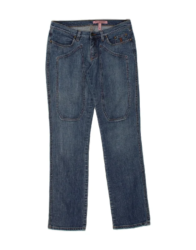 JECKERSON Womens Straight Jeans W32 L33 Blue Cotton Trendy Classic Fit Jeans