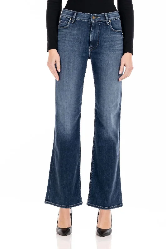Katie Jean In St. Tropez Trendy Bootcut High-Waisted Jeans