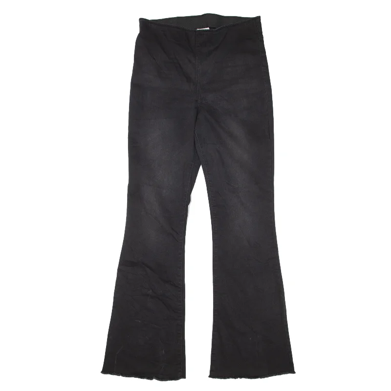 KNOX ROSE Y2K Jeans Black Denim Slim Flared Womens W28 L31 Elegant Dark-Wash Bootcut Jeans