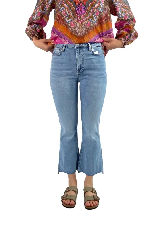 Le Crop Mini Boot Fray Jean In Colorado Stylish Tapered Fit Jeans