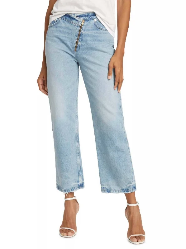 Le Jane Crop Angled Jean In Rhode Stylish Tapered Fit Jeans
