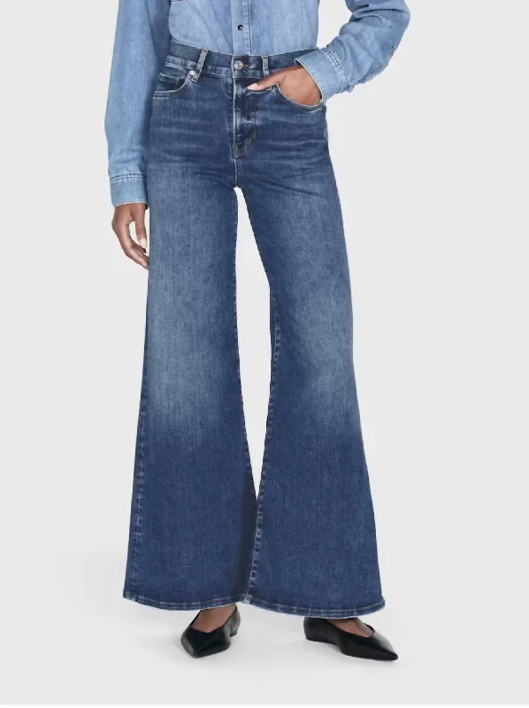 Le Palazzo Crop Jeans In Mermaid Stylish Relaxed Fit Skinny Jeans