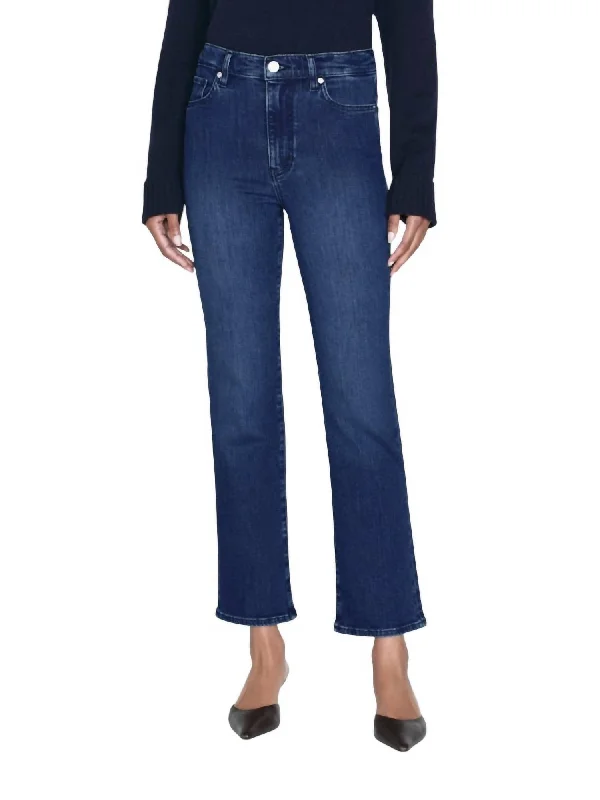 Le Sleek Straight Jean In Thunderstorm Fashionable Slouchy Fit Jeans
