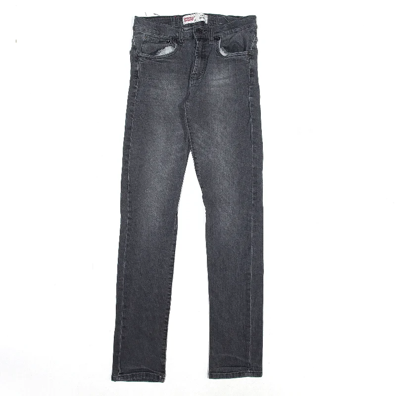 LEVI'S 510 Jeans Grey Denim Slim Skinny Womens W26 L29 Elegant High-Waisted Flared Jeans