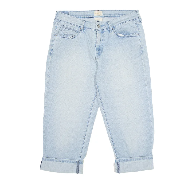 LEVI'S 515 Capri Jeans Blue Denim Regular Tapered Womens W30 L20 Comfortable Ankle Jeans