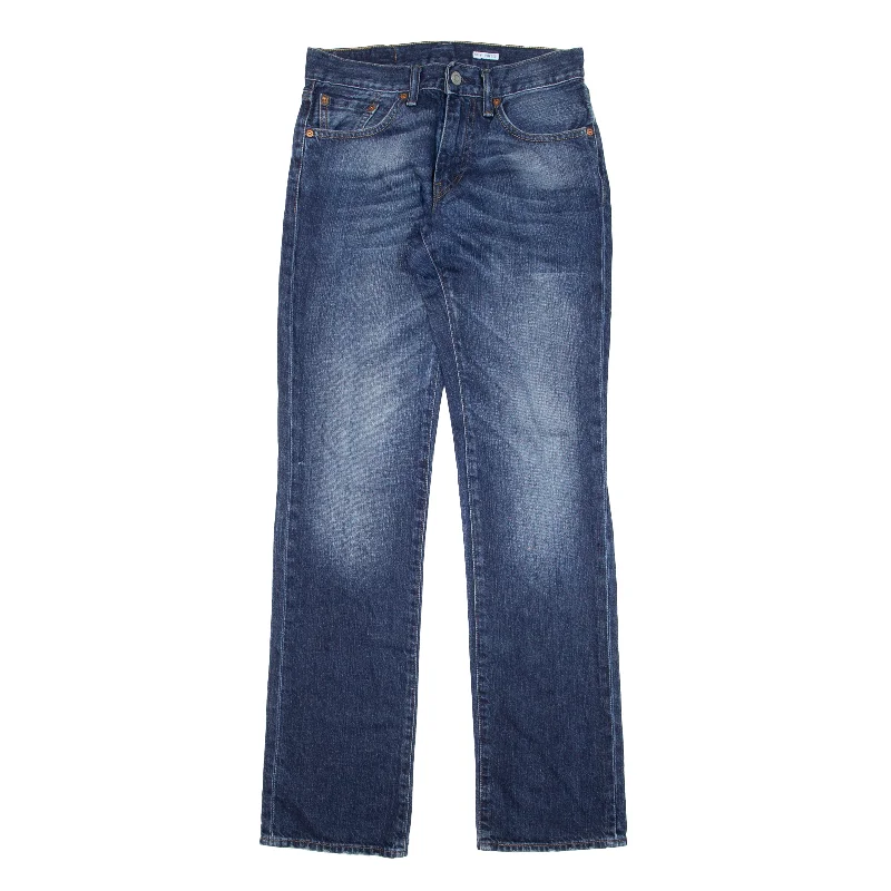 LEVI'S 531 Jeans Blue Denim Regular Straight Womens W28 L34 Comfortable Zip-Up Skinny Jeans