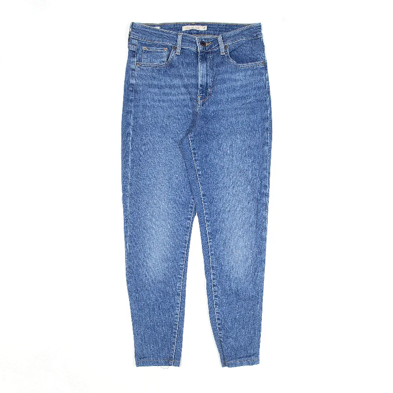 LEVI'S High Rise BIG E Blue Denim Slim Skinny Jeans Womens W26 L24 Trendy Wide-Leg High-Waist Denim