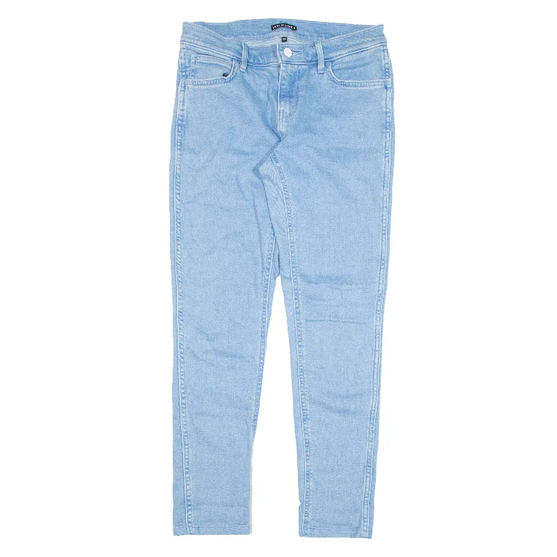 LEVI'S Line 8 Jeans Blue Denim Slim Skinny Womens W29 L27 Comfortable Folded Hem Jeans