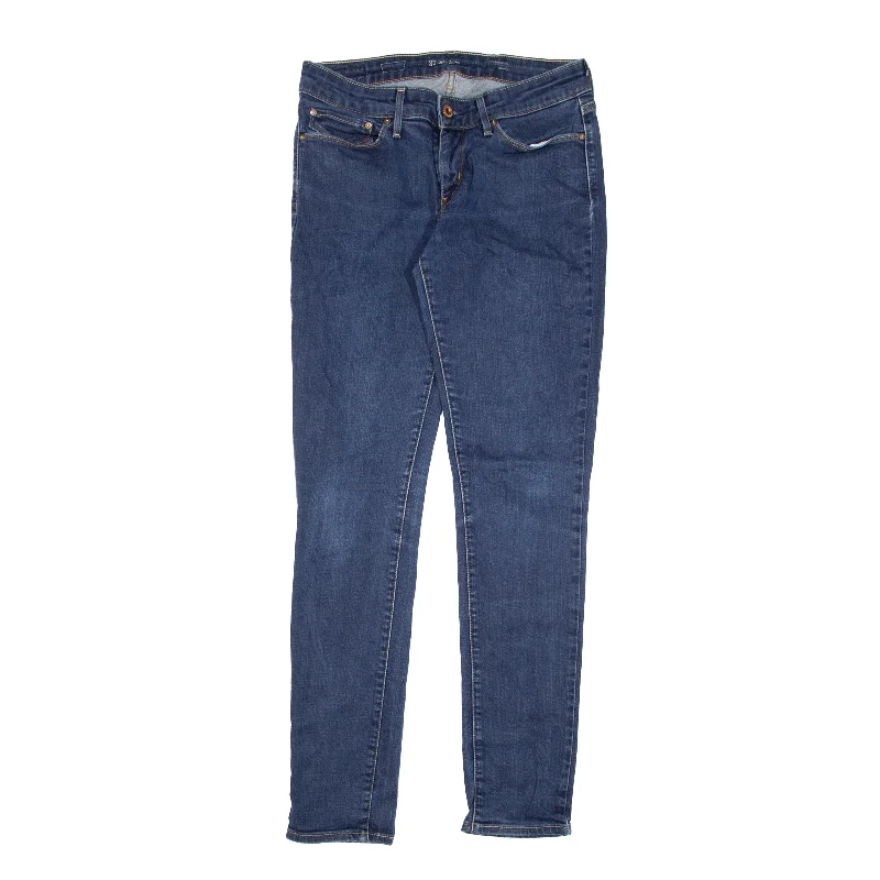 LEVI'S Modern Rise Jeans Blue Denim Slim Skinny Womens W27 L32 Classic Blue Denim Jeans