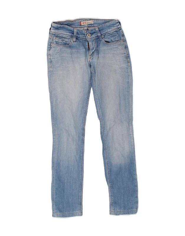 LEVI'S Womens 473 Skinny Jeans W26 L30 Blue Classic Slim Fit Jeans