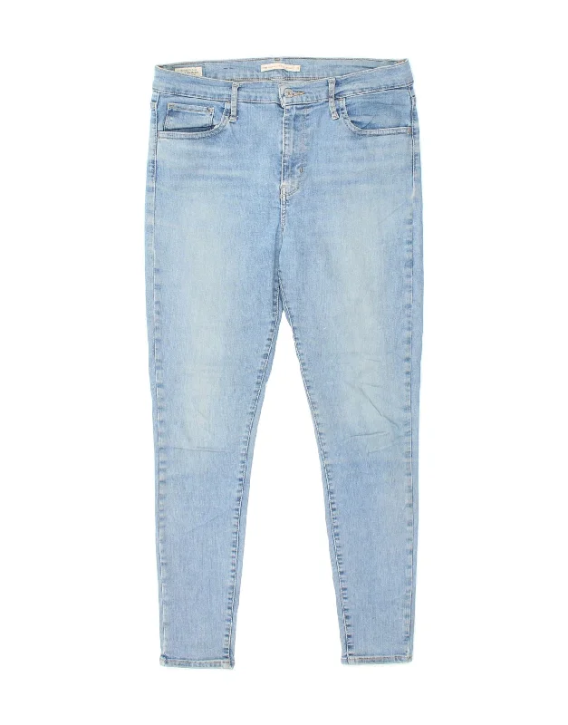 LEVI'S Womens 720 High Waist Super Skinny Jeans W31 L30  Blue Fashionable Cropped Denim Jeans