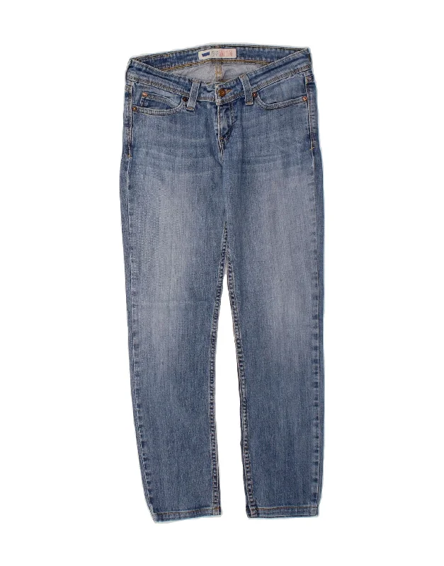 LEVI'S Womens Demi Curve Slim Jeans US 5 Medium W32 L28 Blue Cotton Trendy Bootcut High-Waisted Jeans