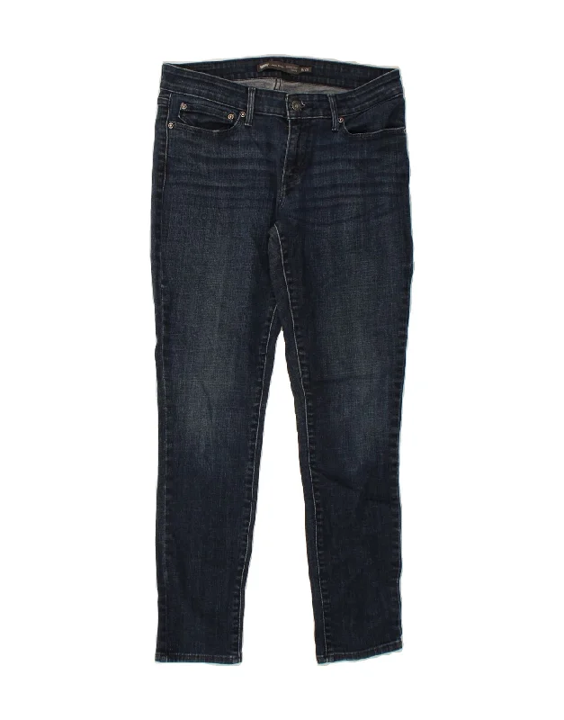 LEVI'S Womens Modern Rise Skinny Jeans US 6 Medium W28 L28 Navy Blue Trendy Button-Up High-Waist Jeans
