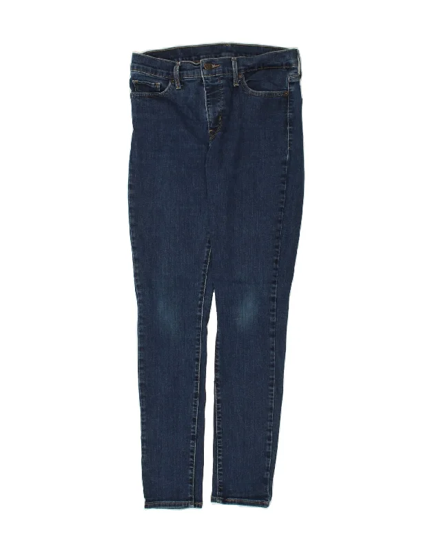 LEVI'S Womens Skinny Jeans W30 L30  Blue Cotton Fashionable Slouchy Fit Jeans
