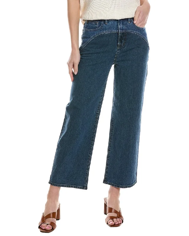 Madewell The Perfect Vintage Sonoma Wash Wide Leg Crop Jean Trendy Paperbag Waist Jeans