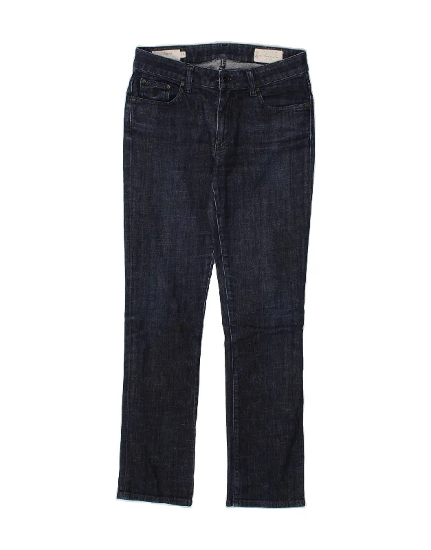 MARLBORO CLASSICS Womens Annie Lou Slim Jeans W28 L29 Navy Blue Cotton Casual Distressed Skinny Jeans