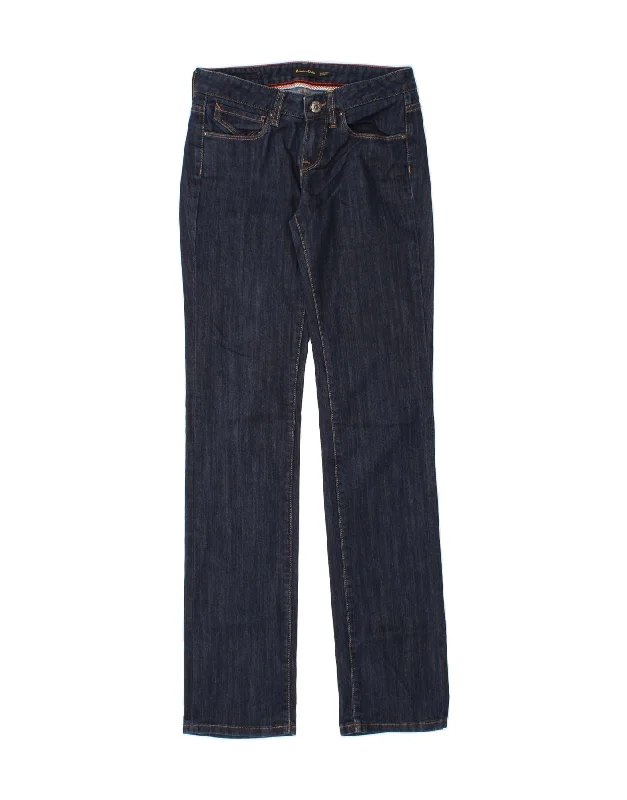 MASSIMO DUTTI Womens Slim Jeans W26 L34  Navy Blue Cotton Fashionable Mom Jeans