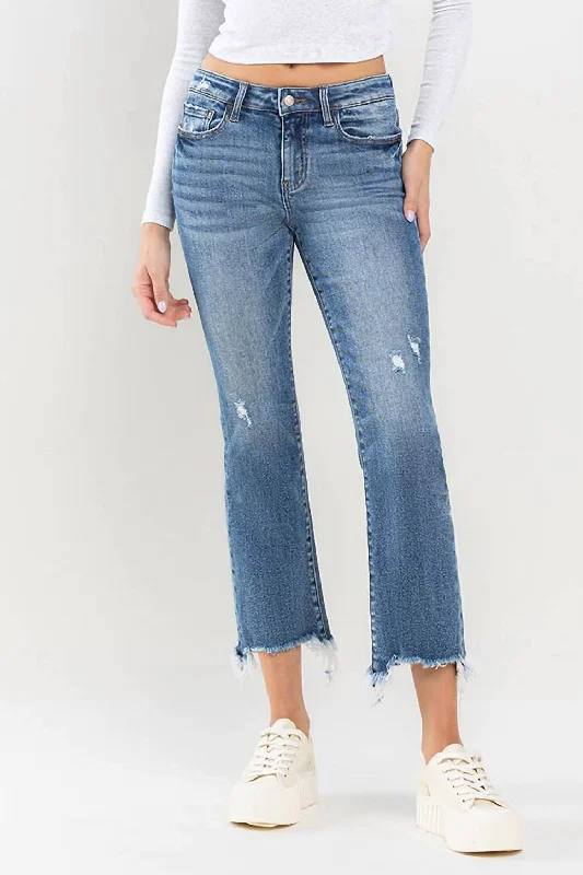 Mid Rise Ankle Bootcut Jean In Empathy Stylish High-Rise Mom Jeans