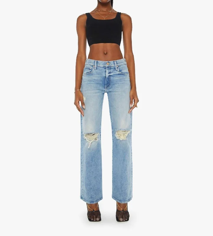 Mid Rise Maven Sneak Jean In Peak-A-Boo Chic Faded Blue Jeans
