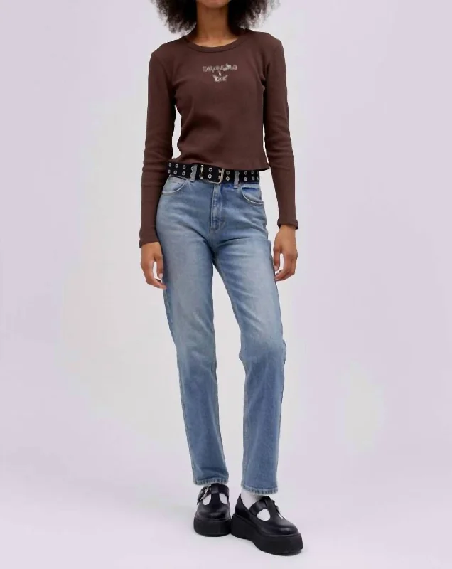 Mid Storm 90's Carol Jean Cozy Stretch High-Waist Jeans