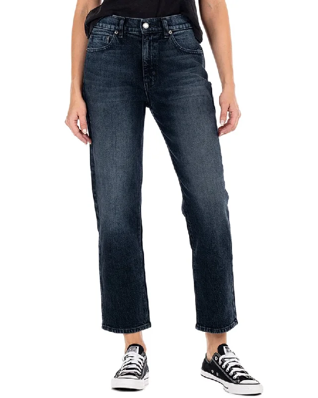 Modern American Highland Hartford Relaxed Crop Jean Comfortable Folded Hem Jeans