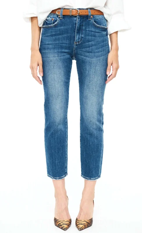 Monroe High Rise Slim Cigarette Jeans In Indio Chic Vintage-Inspired Denim Jeans