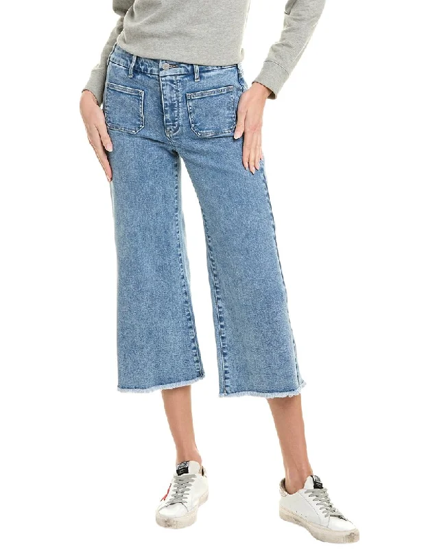 NYDJ Patchie Quinta Leg Crop Jean Chic Rip-Detail High-Waist Jeans