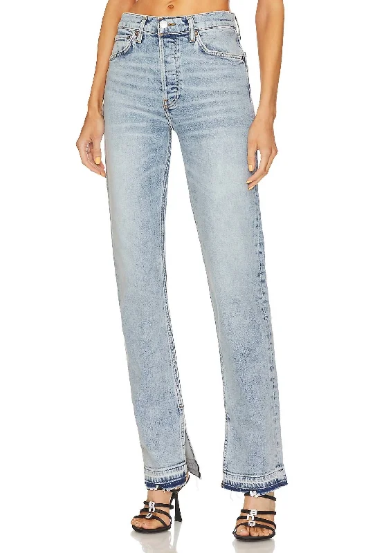 Originals 70's High Rise Skinny Boot Jeans In Skid Elegant Raw Hem Jeans