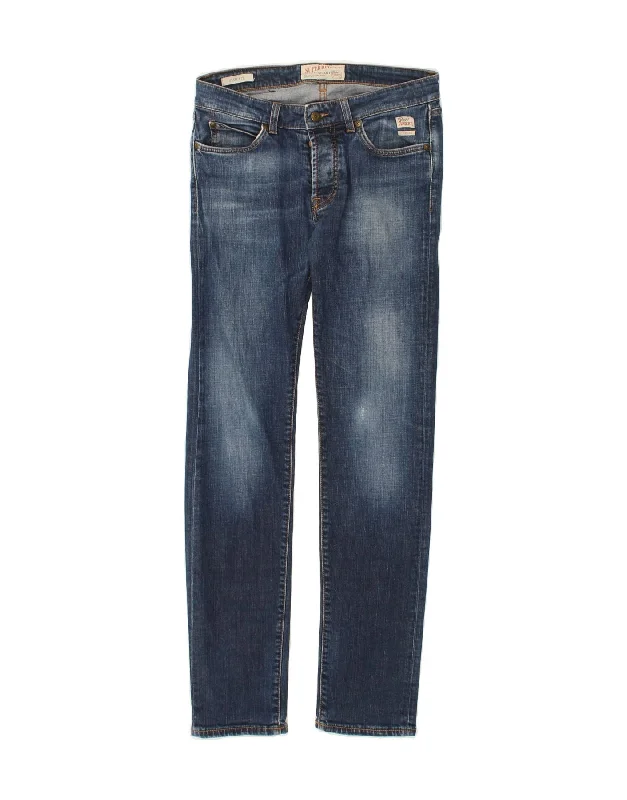 ROY ROGERS Womens Slim Jeans W30 L31 Blue Cotton Trendy Layered Pocket Jeans