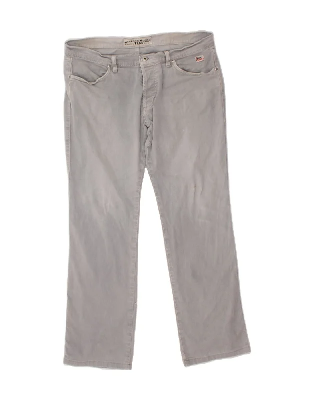 ROY ROGERS Womens Straight Jeans W36 L30 Grey Cotton Fashionable Straight Cut Jeans