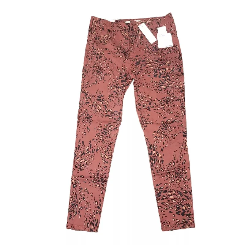 Women's Floral Skinny Jeans In Brown Casual Loose Fit Jeans