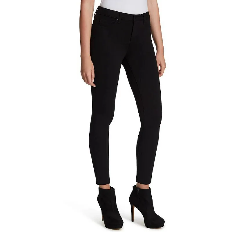 Women's Kiss Me High Rise Ankle Skinny Jean In Black Stylish Stone-Wash Denim Jeans