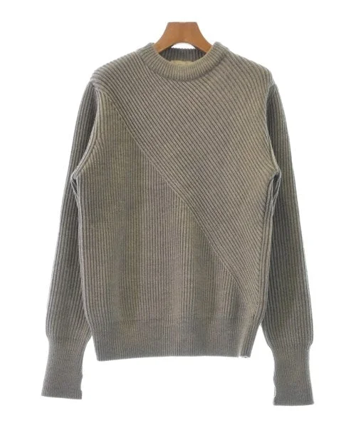 HYKE Sweaters Denim Fabric Leather Fabric Suede Fabric