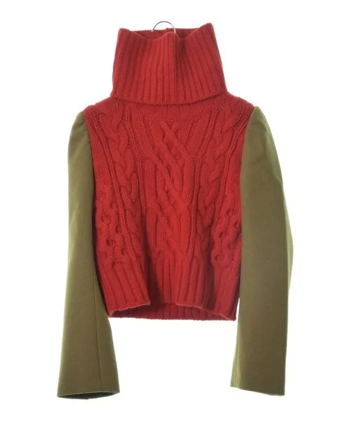 sacai Sweaters Plaid Sweater Polka Dot Checkered