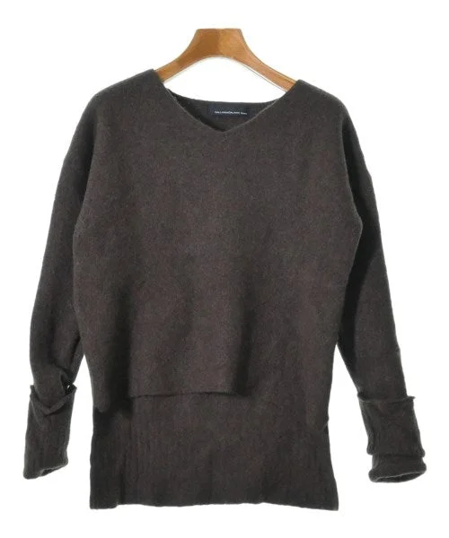 GALLARDAGALANTE NAVY Sweaters Boat Neck Shawl Collar Notched Collar