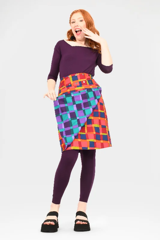 Aluula Long Reversible Button Skirt corduroy skirt cozy