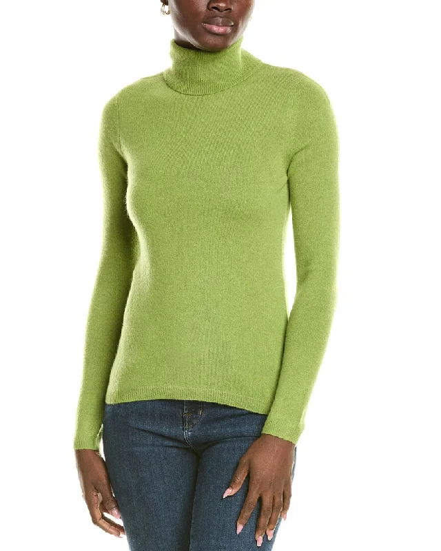 Forte Cashmere Turtleneck Cashmere Sweater Fleece Sweater Nylon Polyester