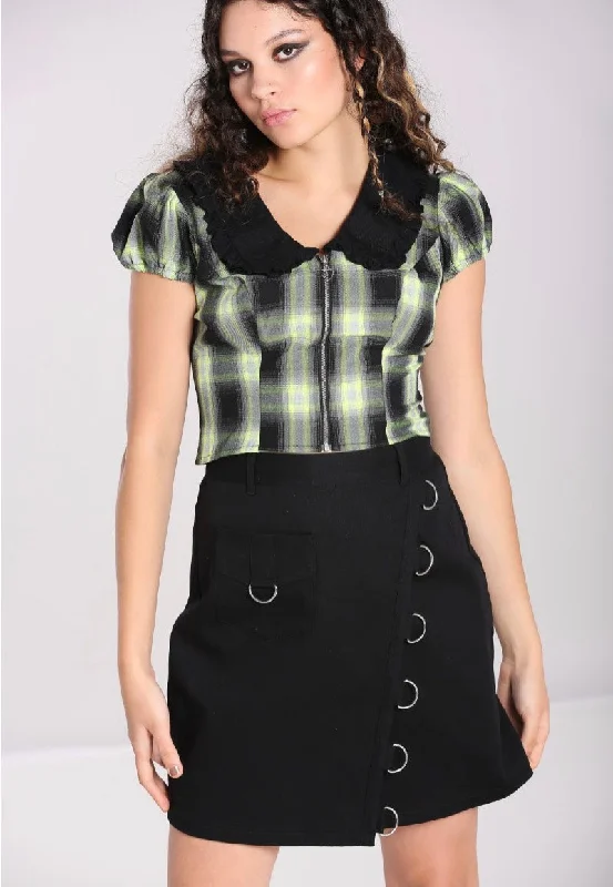 Hellbunny - Tifa Black - Skirt ruffled skirt detail