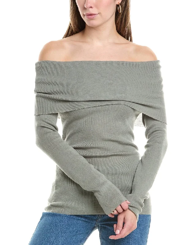 HL Affair Wool-Blend Sweater Zippered Front Buttoned Front Snap Front