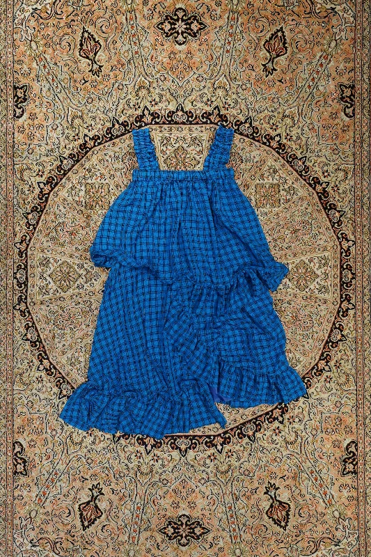 HOUGA sofie skirt (blue) silk skirt sleek